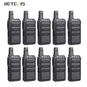 Autres articles de sport Mini talkie-walkie PMR RETEVIS RT619 10 pcs Radio bidirectionnelle portable Talkie-walkie Équipement de communication el Restaurant PTT 231110