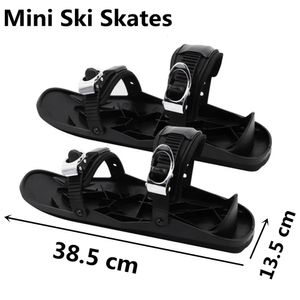 Autres articles de sport Mini patins de ski pour la neige Les lames de ski courtes Snowblades Fixations réglables de haute qualité Chaussures de ski portables Planche 231201