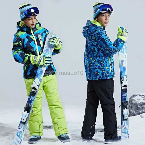 Autres articles de sport Sport de montagne Bébé Garçon Ski Ensembles Hiver Chaud Enfants Costume De Neige Veste Imperméable Pantalon Adolescent Enfants Snowboard Survêtement Vêtements HKD231106