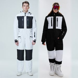 Autres articles de sport Onepiece Ski Suit Hommes Femmes Ski Jumpsuit Hiver En Plein Air Coupe-Vent Imperméable Snowboard Veste Pantalon Global 230726