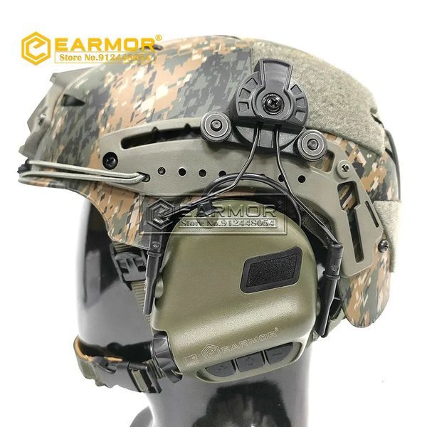 Autres articles de sport OPSMEN EARMOR M31H Casque tactique Protection auditive adapté aux rails de casque Wendy Exfil Casque antibruit militaire 231113