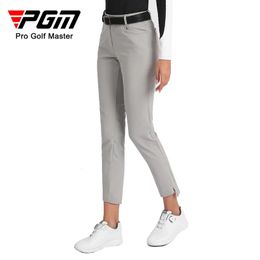 Autres articles de sport PGM Golf Femmes Pantalons Pantalons souples à haute élasticité pour dames Printemps Été Vêtements de sport en plein air KUZ143 231021