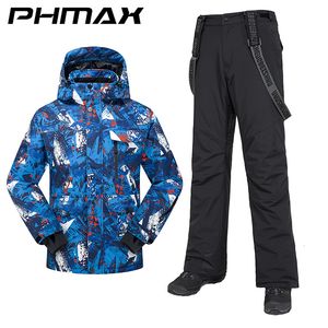 Andere sportartikelen PHMAX Heren Skipak Snowboard Winddicht Winter Buitensporten Sneeuwjas Broek Thermische kleding Warme ski 230925