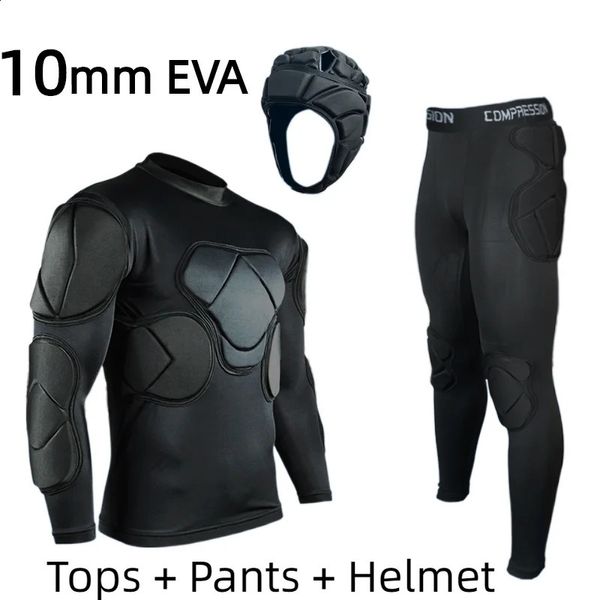 Otros artículos deportivos Uniformes de portero profesional Conjunto de camiseta Kit de protección de entrenamiento de fútbol 10 mm de espesor EVA Esponja Traje protector de portero de fútbol 231118