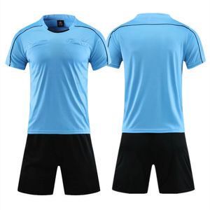 Autres articles de sport Uniforme d'arbitre de football professionnel Hommes Col rond Maillot de football Ensemble Chemise de juge à manches courtes Trois poches Shorts 231102