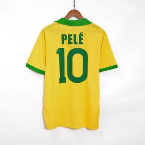 Autres articles de sport Retro 1957-62 Brazil Vintage Shirt Classic Brasil Pele Jersey 230617