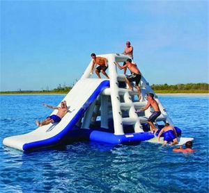 Andere sportartikelen zeeparkspellen opblaasbare drijvende watertoren klimglijbaan voor kinderen en volwassenen7941243