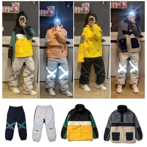 Otros artículos deportivos Conjunto de esquí Hombres Monos Trajes de mujer Ropa de snowboard Chaqueta de marido de nieve Pantalones de invierno Mujer Skims Snowboard Ropa impermeable 230904