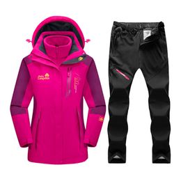 Autres articles de sport Ski Costume Femmes Imperméable Coupe-Vent Et Snowboard Veste Pantalon Ensemble Épais Chaud Neige Costumes Vêtements De Plein Air 230726