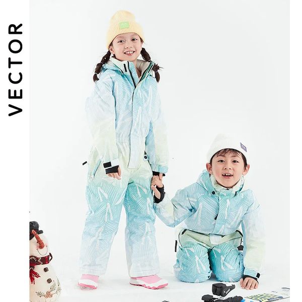 Autres articles de sport Costumes de ski -30 degrés enfants combinaison de ski veste de snowboard d'hiver garçons et filles costumes de neige en plein air chaud imperméable veste de ski pour enfants 231205