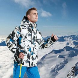 Autres articles de sport Costumes de ski imperméables snowboard homme manteaux de ski montagne sport hommes veste de neige chaud coupe-vent cyclisme survêtement vêtements 231205