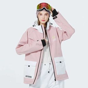 Autres articles de sport Ensembles de combinaison de neige pour hommes et femmes Vêtements de snowboard Costume de sport de plein air imperméable Veste et pantalon d'hiver HKD231106