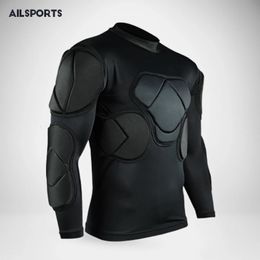 Autres articles de sport Protection de sécurité sportive épaissir l'équipement maillot de gardien de but de football t-shirt maillots de football de coude en plein air gilet protecteur rembourré 231124