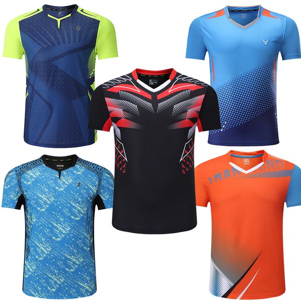Autres articles de sport t-shirt de sport Chemises de badminton T-shirt d'entraînement pour hommes Chemises de tennis T-shirt de tennis de table pour hommes Séchage rapide T-shirts d'entraînement de fitness 230808