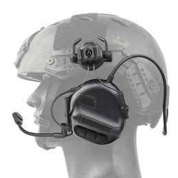 Overige sportartikelen Tactische hoofdtelefoon Nonpicking NoiseCancelling voor militaire helm Baofeng Radio PTT-adapter Mobiele oortelefoon 231113