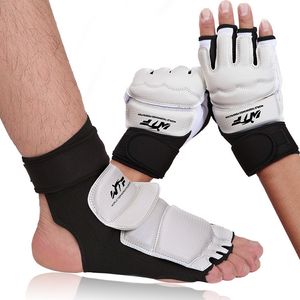 Autres articles de sport Gants de Taekwondo Protecteur de pied Chaussures de Taekwondo Chaussettes de pied MMA WTF Adulte Enfant Protecteur de pied de main Gants de boxe demi-doigt 230912