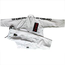 Andere sportartikelen Dunne Braziliaanse Kimono Jiu Jitsu Training Kinderen volwassen BJJ GI MMA Custome 3 kleuren Kimonos voor Jiu-Jitsu Men met witte riem 230530