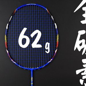 Andere sportartikelen Ultra Light 8U 62 g koolstofvezel badminton rackets professioneel offensief racket met strings tassen G5 Padel Sports 230816