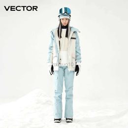 Otros artículos deportivos VECTOR Traje de esquí Conjunto Mujer Hombre Invierno Mujer Chaquetas y pantalones Cálido Impermeable Mujer Chaquetas Pantalones Esquí al aire libre Bicicleta Camping 2023 HKD231106