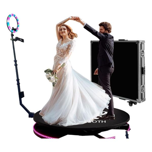 Autre Éclairage De Scène 360 P O Booth Caméra Événement De Mariage Ordinateur Portable Avec Flight Case 68Cm 80Cm 100Cm 115Cm Spin Obooth Hine Drop Delivery Dht8W