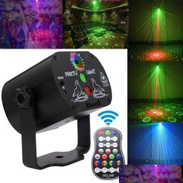 Andere Podiumverlichting 60 Patronen Rgb Led Disco Licht 5V Usb Opladen Laserprojector Lampshow Voor Thuisfeest Ktv Dj Dance Drop Deli Ot9Rt