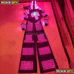 Otra iluminación de escenario Traje de robot LED Traje de iluminación iluminado Disfraces luminosos Ropa Danza Escenario Espectáculo Dj Ropa Drop Entrega Dh9Ps