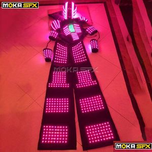 Autre éclairage de scène LED Costume de robot Costume d'éclairage éclairé Costumes lumineux Vêtements Danse Spectacle de scène Dj Vêtements Drop Livraison Dh9Ps