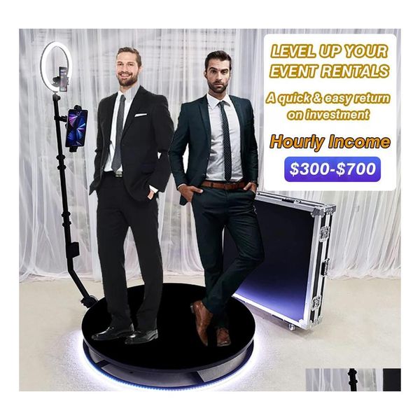 Autre éclairage de scène Portable Selfie 360 Spinner Degree Platform Business P Obooth Camera Vending Hine Video Booth O Drop Delivery Li Dhjiu