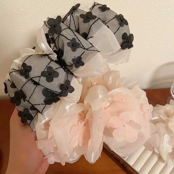 Autre Summer Sweet Sweet Multi-couche Mesh Tulle Big Bow Hair CL Clips pour les femmes Elegant Bowknot Ponytail Clip Accessoires de coiffure