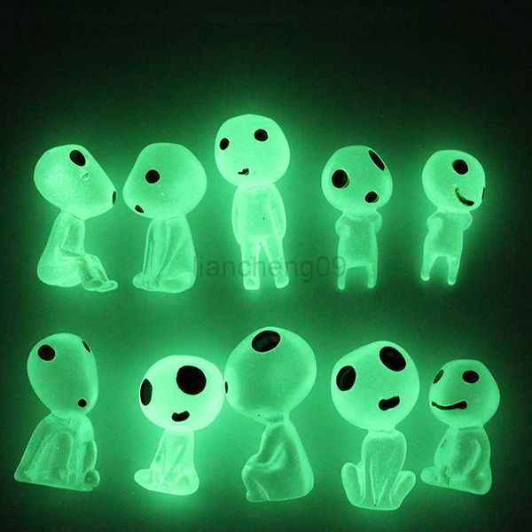 Autres fournitures Décoration d'Halloween Figurines fantômes Glow Aliens Fournitures d'Halloween Noctilucent Microlandscape Ornements Ensemble de jardin pour la maison L0823