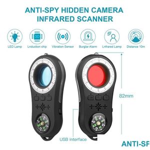 Autres produits de surveillance Mini détecteur de caméra Anti Gps Tracter Eavesdrop Finder Scanner infrarouge Mti-Functional Alarm Sensor S100 Dh40Q
