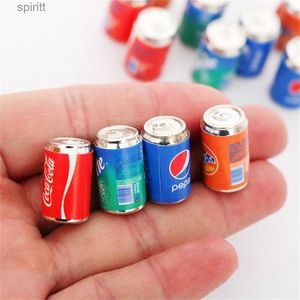 Other Table Decoration Accessories 3PCS Mini Cola Soda Drink Can Scale Model Ornament Dollhouse 1 12 Miniature Bottle Simulation DIY Home Decor Crafts YQ240129