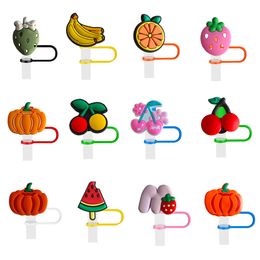 Autres accessoires de décoration de table Fruits et légumes St er pour tasses Cap 8 mm tasse 30 oz 40 réutilisables Tips de sile mignon