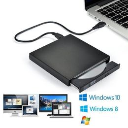 Autres accessoires de tablette PC Lecteur optique externe mince USB 2.0 DVD Combo ROM Lecteur CD-RW Graveur Plug and Play pour livre portable OT0PR