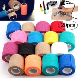 Andere tattoo -benodigdheden 161020PCS Tattoo Bandwijdbare Sport Wrap Tape Zelf Adhesive Elastische Bandage Tape Tattoo Permanent Make Up Accessories 230814