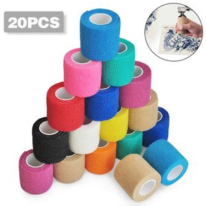 Autres fournitures de tatouage 61020pcs bandage jetable tatouage sport wrap bande auto-adhésif élastique bandage bande tatouage accessoires de maquillage permanent 230907