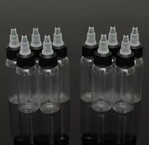 Andere Tattoo Supplies Nieuwe 120ml 4OZ Twist Cap Lege Plastic Transparante Inkt Pigment Levert Fles 20Pcslot