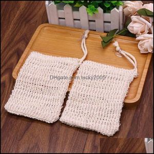 Andere toilet Home Garden9 x14cm maken Bubbels Saver Sack Soap Soap Storingszak DString Holder Badbenodigdheden Drop levering 2021 M7L4F