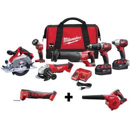 Otras herramientas Embalaje M18 18V Li-Ion Kit de herramientas combinado inalámbrico Conjunto 2 Batería Mti-Tool Blower Drop Entrega Home Garden Otq9B