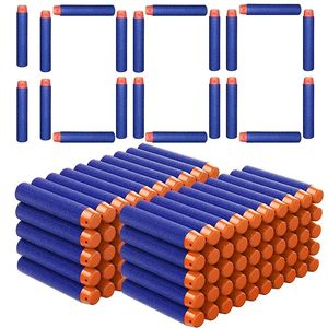 Autres jouets 1000 50pcs bleu un trou fléchettes recharge mousse balles munitions pour Nerf N Strike Elite Blasters pistolet 7 2cm accessoires de pistolet 231202