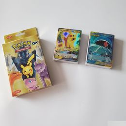Otros juguetes 100 piezas Pocket V Vmax Cards Display Versión en inglés Shining Playing Game Collection Booster Box Kids Toy Drop Delivery Dhv9Y