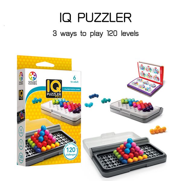 Otros juguetes 120 desafíos IQ 3D Puzzle Classic Pyramid Plate Pearl Pearl Logical Mind Juego para niños Beads Educational Gifts 230313