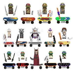 Autres jouets 14 Figures d'action de style ninja Mini Turtle Bricks Leo Raph Don Arme Assembly Blocks Slade Raphael Moc DIY Toy Cadeaux S245163 S245163