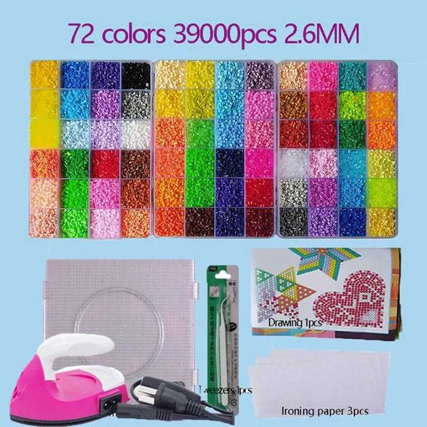 Autres jouets 2,6 mm Perler Hama Perle Set 3D Puzzle Iron Iron Berge Toy Childrens Creative Handmade DIY Gift Fusion Perles avec Big Nail Board S245176320
