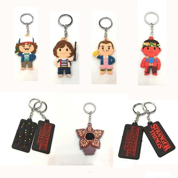 Autres jouets 2022The New Stranger Things Porte-clés Cheveux longs Eleven Short Figure Pendentif Piranha Drop Delivery Dhgwh