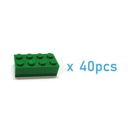 Otros juguetes 40pcs de espesor 2x4 bloques de construcción de bricolaje bloques gráficos tamaños educativos y creativos compatibles con 3001 juguetes de plástico para niños S24