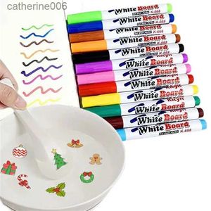 Andere speelgoed 8/12 kleuren magisch water schilderen pen water tekening zwevende doodle whiteboard markers kinderen speelgoed vroege educatie magie lepel 231024