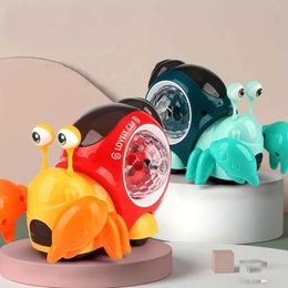 Autres jouets Aiuaza La musique interactive illumine les jouets d'escargot rampants - Toys de l'éducation des nourrissons et de la petite enfance! L240502