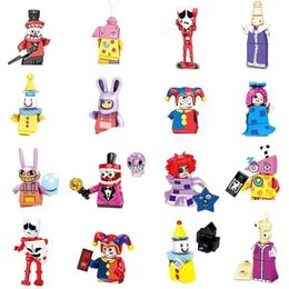 Autres jouets Amazing Digital Circus Clown Building Blocs Pomni et Jax Gloink Rabbit Pattern Toy Childrens Birthday Gift S245163 S245163
