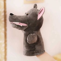Andere speelgoed Animal Pluche Handpop voor kinderen schattig zacht speelgoed in de vorm van een grote grijze wolf die doet alsof hij speelt met poppen Childrens Gift S245176320